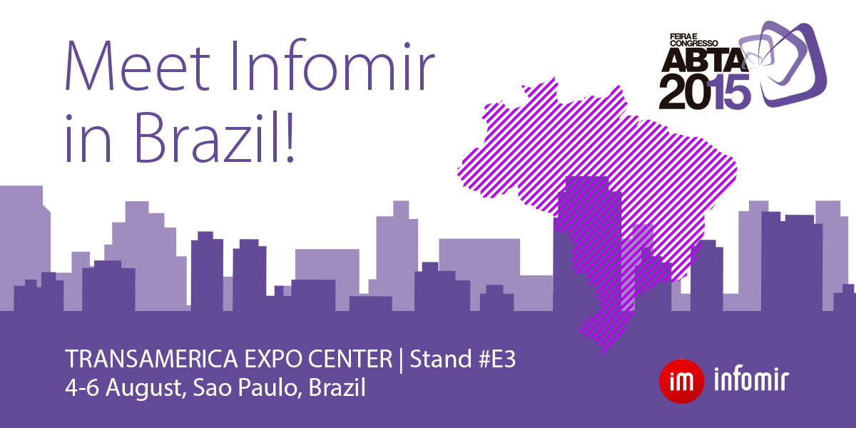 Treffen Sie Infomir auf der ABTA Expo & Conference 2015 in Brasilien!
