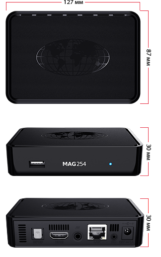 MAG 254 Wi Fi technical characteristics