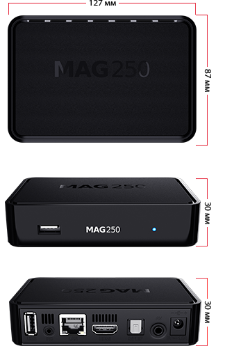 MAG250 description, specifications | Discontinued STBs for business Infomir