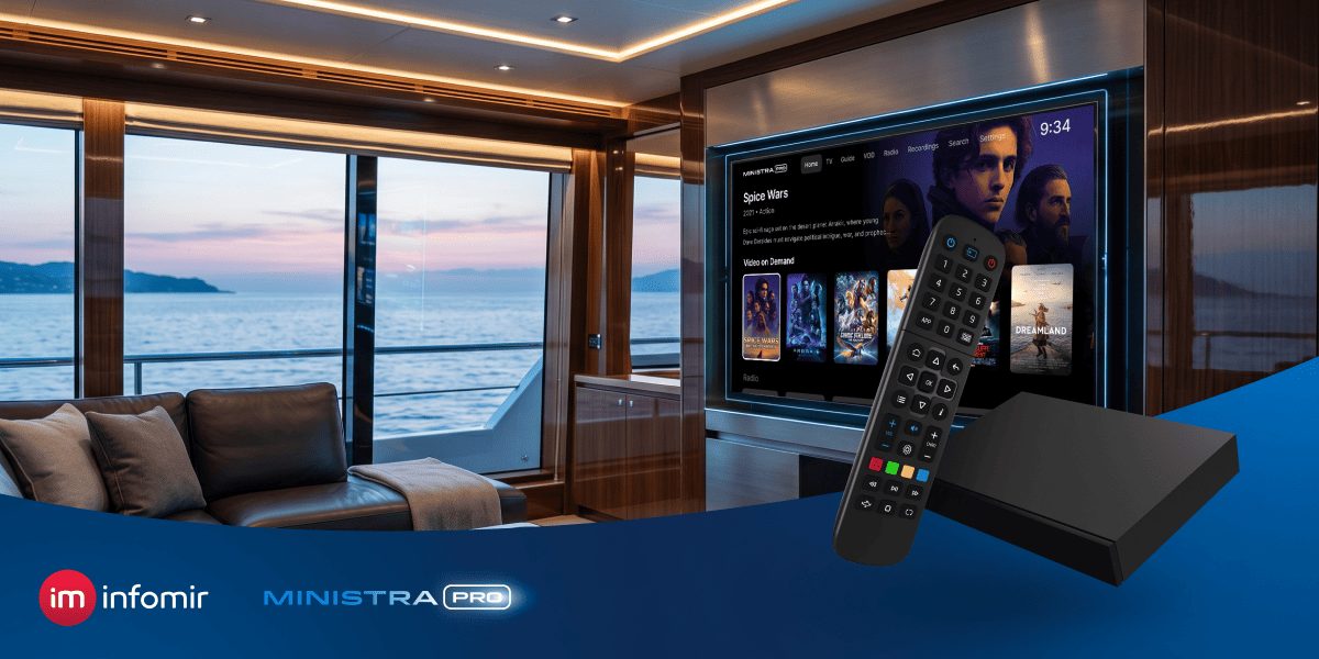 O parceiro escolheu uma solução da Infomir