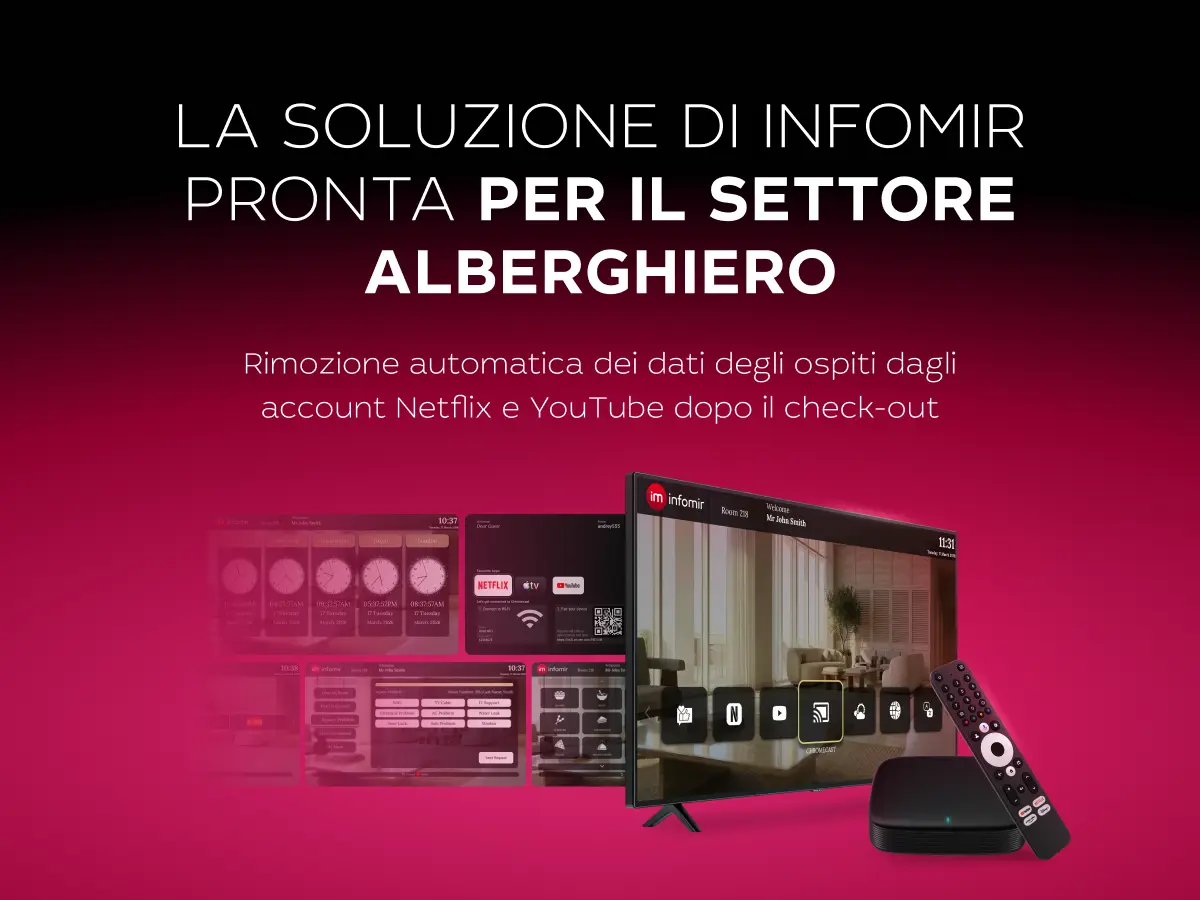 Soluzione IPTV per hotel di Infomir