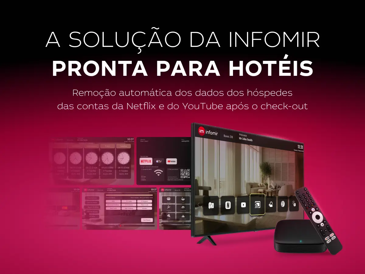 Solução IPTV para hotéis da Infomir