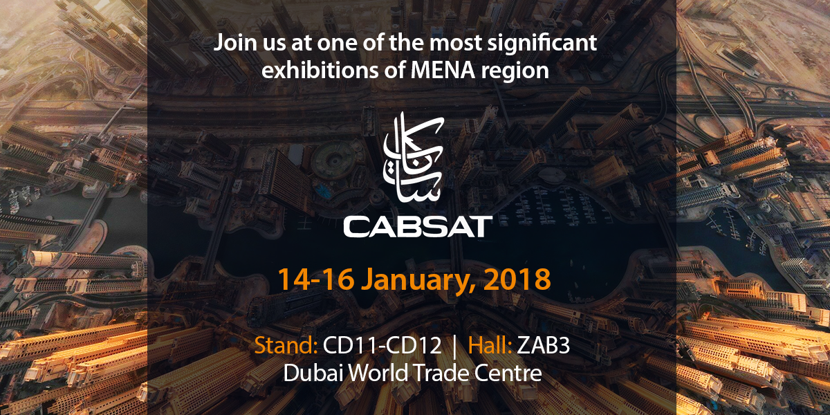 Наші новинки на CABSAT 2018